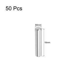 TA-VIGOR 50Pcs 4mm x 16mm Dowel Pins, 304 Stainless Steel Shelf Support Cylindrical Pin Pegs Shelf Support Pegs Fasten Elements for Furniture, Cabinets, and Mechanical Applications