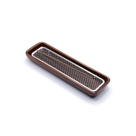 Stylish Incense Stand, Compatible with Incense, Horizontal Stand, Relaxed, Cherry Blossom Design, Healing Incense Burner, Buddhist Altar, Buddhist Altar, Ceramics (Rust Color)