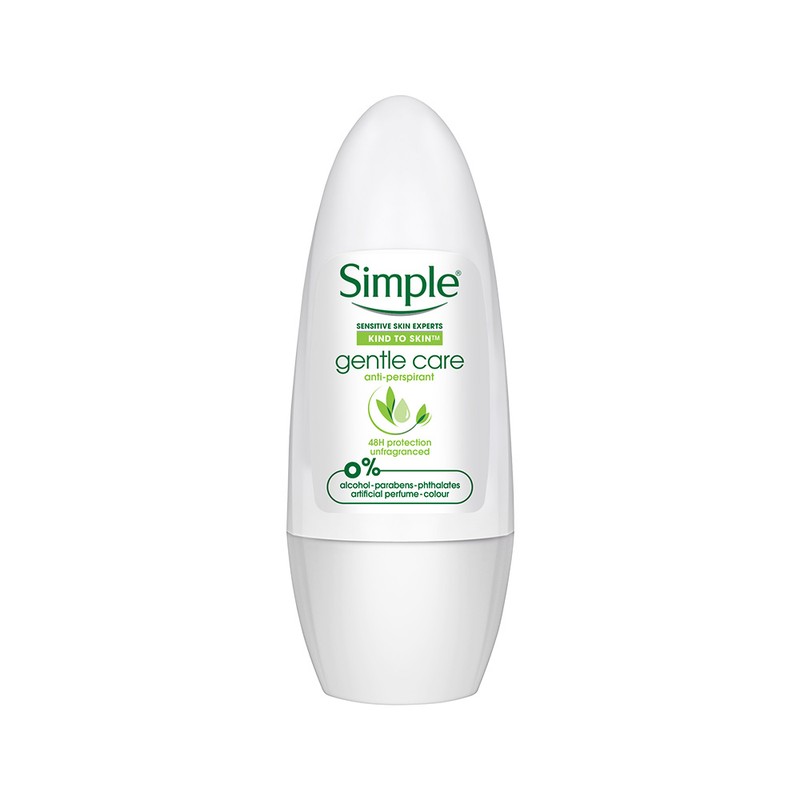 Simple Gentle Care Anti-Perspirant Roll On Deodorant 45ml