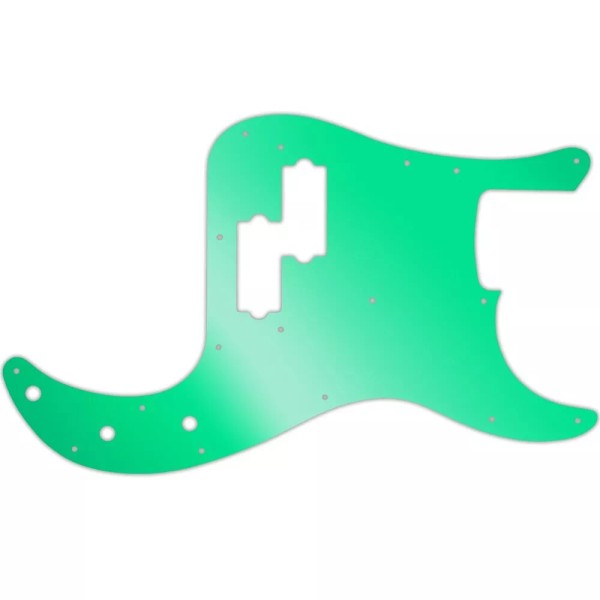 wd Pickguard Fender USA Precision Bass 70s CBS green mirror