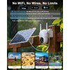 HXVIEW 4G LTE Solar Cellular Security Camera Outdoor Wireless, 24/7