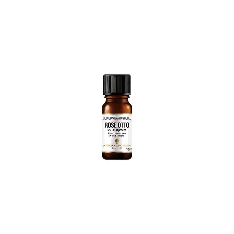 Amphora Aromatics Rose OttoSteam Distilled Diluted 5% in Grapeseed 10ml