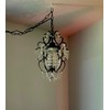 riomasee Plug in Chandelier Mini Bronze Chandeliers 1 Light Elegant