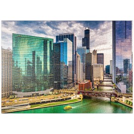 MyPuzzle Chicago, Illinois, USA - Premium 1000 Piece Puzzle - MyPuzzle Special Collection by Puzzle Galaxy