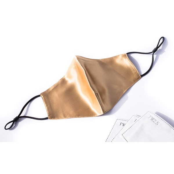 Habac Studio 100% Mulberry Silk Face Mask Pocket Filter Nose