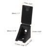 uxcell 10Pcs 90 Degree Plastic Corner Braces with Cover Cap,
