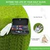 Golf Glove Holder with Removable Golf Glove Shaper Water-Resistant Protective