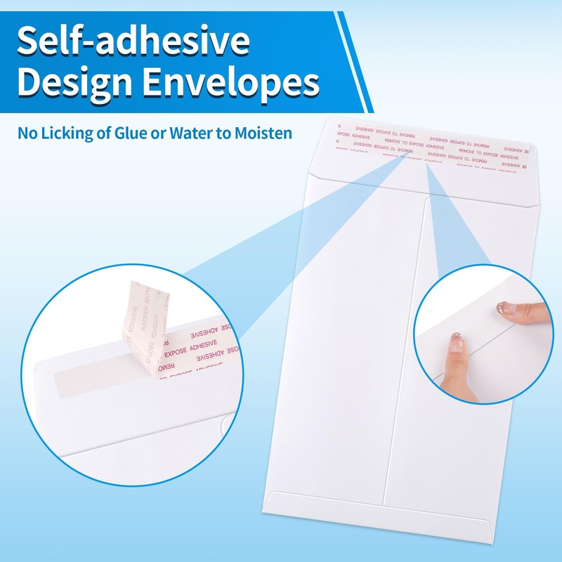 20 Pack Catalog Envelopes Self Seal, 9 x 12 Inches