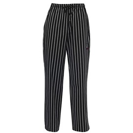 WINCO Chalk Stripe Chef Pants, Extra Large, Chalkstripe