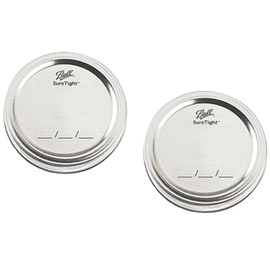 Ball Mason Jar Inner Lid & Ring Set (Wide, Silver (2 Pieces))
