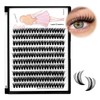 Dedila 8-22mm to Choose 20D/40D/60D/80D/100D Individual False Eyelashes Makeup Cluster