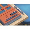 FABER-CASTELL - Penna stilografica Essentio in alluminio blu, pennino F