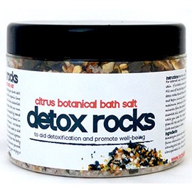 Detox Rocks Bath Salts Himalayan Pink Salt Rocks Infused with Seaweed, Citrus Peel & STIMULATING Essential Oils of Lemon, Lime, Grapefruit & Sweet Orange