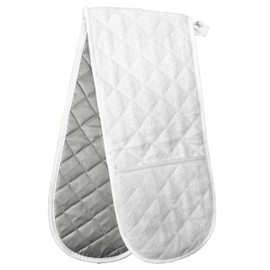ARCLIBER Double Mitts Heat Resistant Potholder Double Oven Mitts for Handling Hot Pots Extra Long 36"x7.5" for Kitchen Cooking Backing