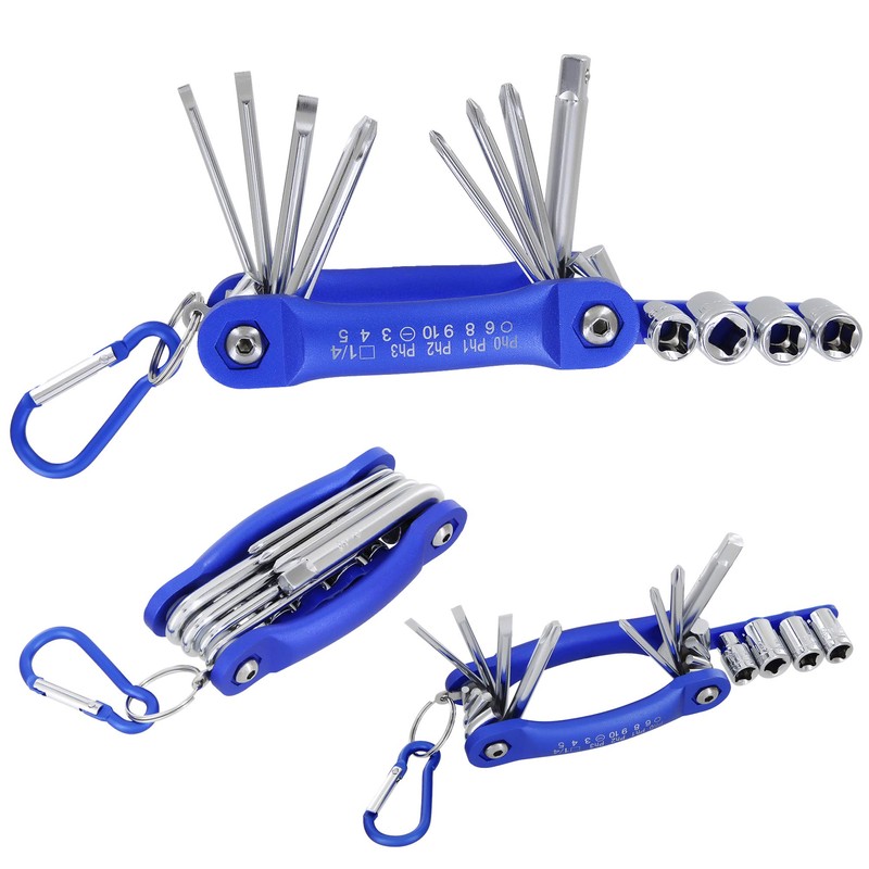 Saekulum Industriehandel Set Foldable Screwdriver CrV Hexagonal Socket Wrench Allen