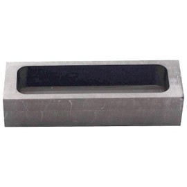 Graphite Ingot Mold, High Purity Refining Graphite, Gold Silver Aluminum Copper Brass Zinc and Alloy Metal Mould (135x42x32mm)