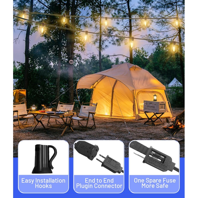 Tenmiro 200FT Outdoor String Lights, Ultra Long LED Patio Lights