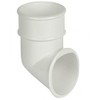 FLOPLAST 68mm Round Gutter Pipe Shoe - White