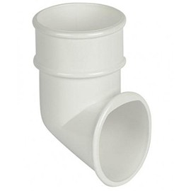 FLOPLAST 68mm Round Gutter Pipe Shoe - White
