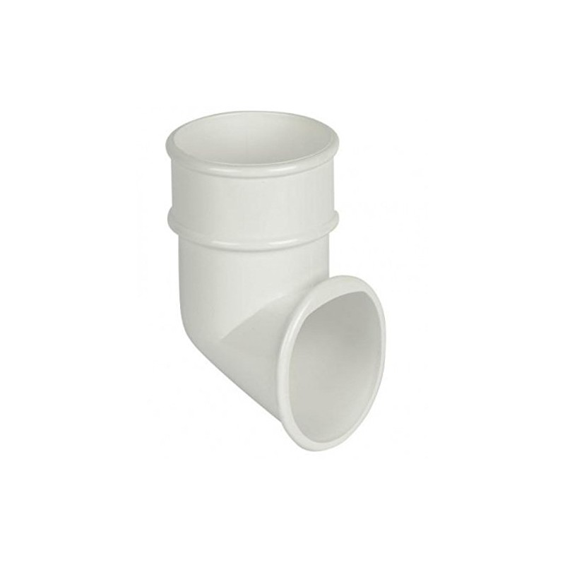 FLOPLAST 68mm Round Gutter Pipe Shoe - White