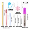 48Pcs Plastic Large Eye Sewing Needles Set,15PCS Large-Eye Blunt Needles,Yarn