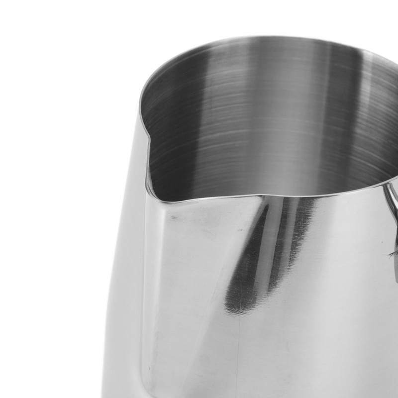 Long Handle Coffee Toroid Pitcher 304 Stainless Steel Rustproof Smoother