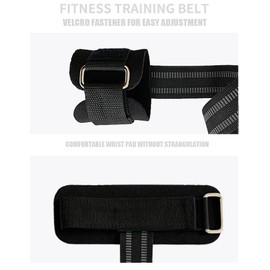HOUSON Lifting Straps Strength Training Lifting Straps with Wrist Pad for Strength Training, Bodybuilding, Fitness - Deadlift Straps - Professional Lifting Straps Red