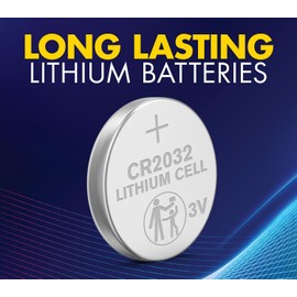 Powermax CR2032 3V Lithium Coin Cell Battery, Watch and Electronics Button Batteries, 6-Count