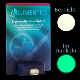 lumentics Glow in the Dark Glow in the Dark Luminous Paint for Watch Hands Fine Photoluminescent UV Hand Colour Glow in the Dark (Natural/Green)