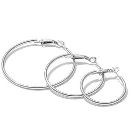 Hoop Earrings for Women Girls 6 Pear, Stainless Steel Hypoallergenic Geometric Hoop Earrings Women's Earrings Hoop Earrings Set Gold-Silver