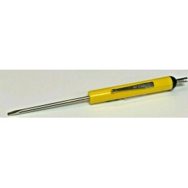 Sid Harvey Pocket Screwdriver, Slotted with Valve Core Tool Built Into Handle, Pocket Clip