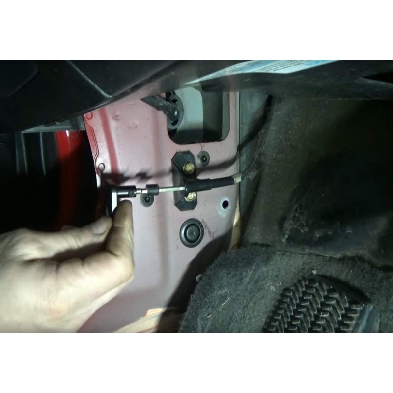 Hood Latch Release Handle Cable Repair Kit Billet Aluminum Replacement
