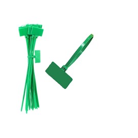 tooloflife Pack of 250 Green Nylon Self Locking Cable Ties