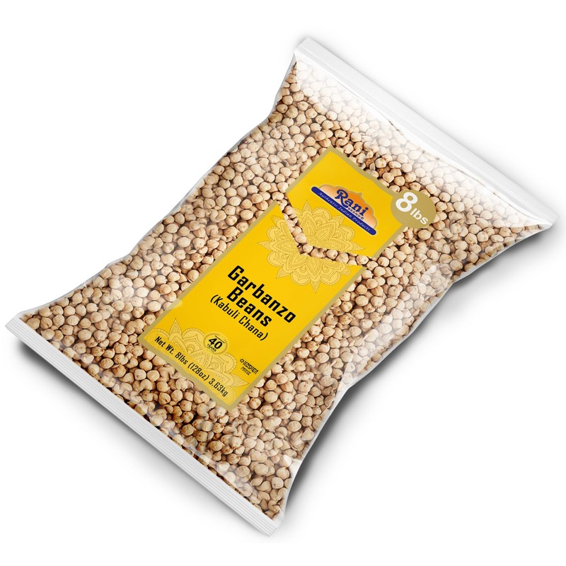 Rani Garbanzo Beans (Kabuli Chana) 128oz (8lbs) 3.63kg Bulk ~