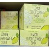 TRADER JOE'S LEMON ELDERFLOWER SODA 4 - 8.4 FL OZ