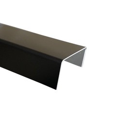 Cover Profile Aluminium Black, 2000 mm U-Profile Decorative Exterior 20 x 30 x 20 mm Inner Leg Dimensions Made of Aluminium Ral 9005 Deep Black 1.0 mm U Profile Black, Black U-Angle