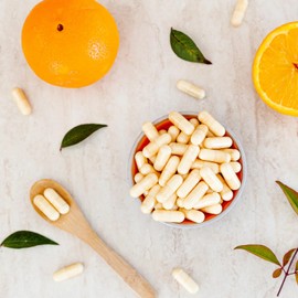 Vitamin C 180 Capsules | Natural Vitamin C from Acerola Rosehip & Camu Camu Extracts | High Dose 234 mg Natural Vitamin C | 100% Vegan | Free from Unwanted Additives | from Achterhof