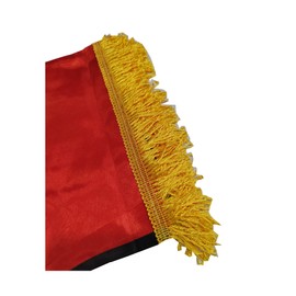 Stormflag Afghanistan Satin with Golden Fringe Flag 90 cm x 150 cm Polyester with Golden Fringes