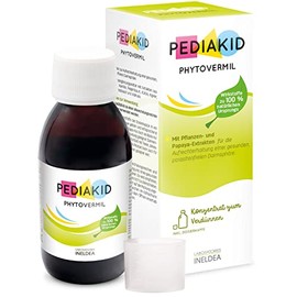 PEDIAKID - Phytovermil - Dietary supplement based on plant extracts - Contributes to the maintenance of a healthy, parasite-free intestinal sphere - Bottle 125ml
