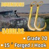 SENKEYFE 15 Inch J Hook G70 Heavy Duty Towing Hooks