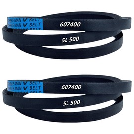 2 Pack 603907 Lawn Mower Drive Belt, 1/2" x 50 3/4", Compatible with Hustler Raptor, Raptor Limited, Raptor SD, Raptor SDX Mowers, Replaces Part Numbers: 603907, 607400, 607400-A, 1493