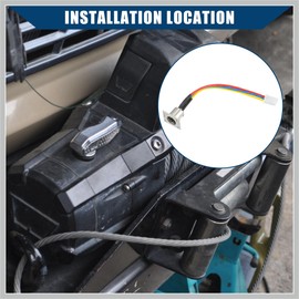 RATCHROLL Outer/Winch Socket Connector Assembly with Rubber Cover Dust Cover Replacement for Gen2 97495/97412 XRC 9500 12000 Winchs 97495-59 9749559 Replacement Car Parts