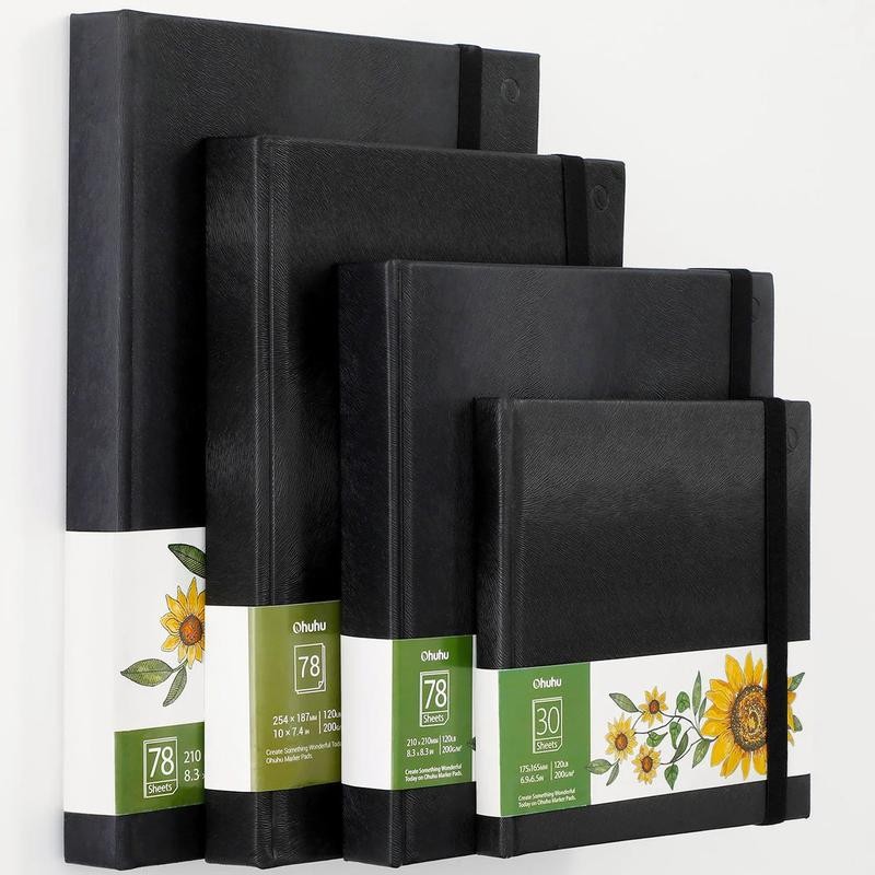 Ohuhu Marker Pads Art Sketchbooks for Markers, 120LB Heavyweight, Acid-Free:_6.9''