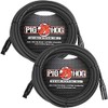 Pig Hog Paquete de 2 cables de micrófono XLR de