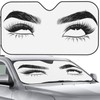 VunKo Front Window Car Sun Shade Windshield- Funny Female Eyes