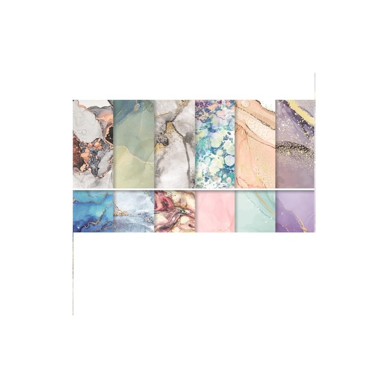 Reminisce Liquid Marble 6x6 Scrapbook Paper Pad