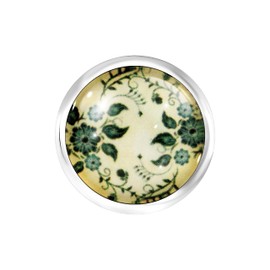 ANDANTE Chunk Click-Button Press Stud (Flower Motif) for Chunk Bracelets, Chunk Rings and Other Chunk Accessories