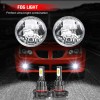 CHUSYYRAY 2x Round LED Fog Lights For 2007-2014 Chevy Tahoe