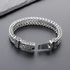 Azubpi Men's 316 Stainless Steel Gothic Viking Bracelet - Flower