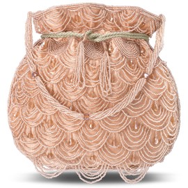 Aheli Potli Bags Gift for Women Evening Bag Clutch Ethnic Bride Purse with Drawstring